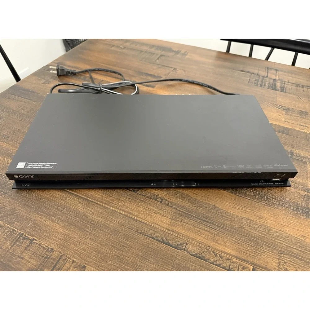 Sony BDP-S370 Blu-ray Disc Player Full HD 1080p HDMI USB Streaming No Remote